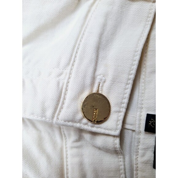 Escada Jeans Ivory Gold Size 42 - Picture 4 of 11